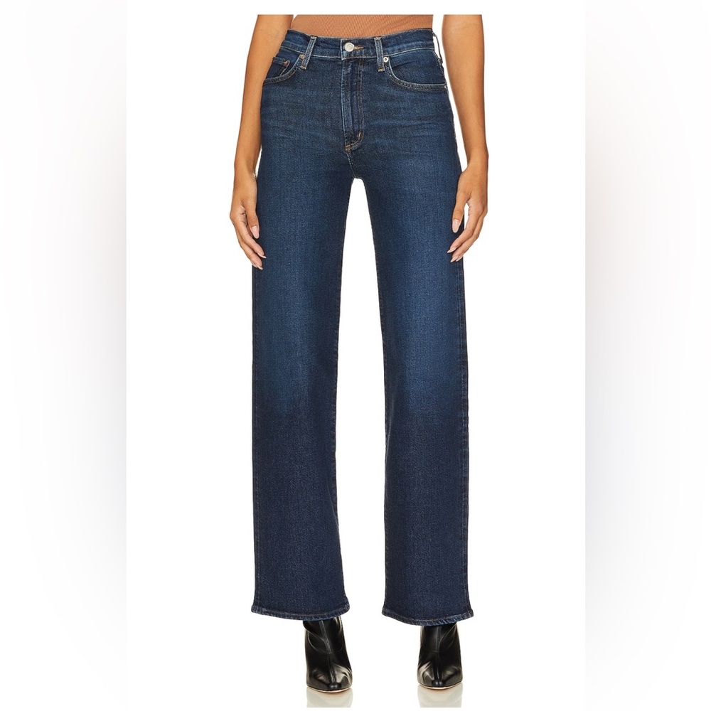 AGOLDE Pinch Waist Kick flare Dark Blue High-Rise Straight Jeans